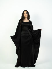 Aria Abaya in Shimmer Black