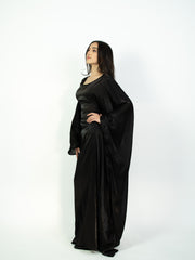 Aria Abaya in Shimmer Black