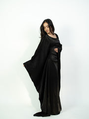 Aria Abaya in Shimmer Black