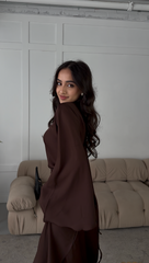 Ayla Dress in Brown