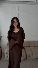 Ayla Dress in Brown