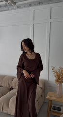 Ayla Dress in Brown