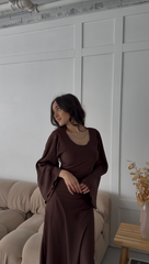 Ayla Dress in Brown