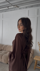 Ayla Dress in Brown
