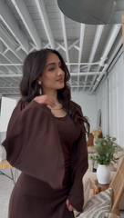 Ayla Dress in Brown