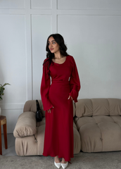 Ayla Dress in Red